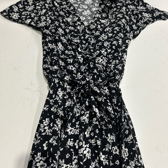 Kingston Grey Black and White Floral Jumpsuit - Picture 5 of 10